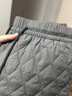 浪莎菱格夾棉壓線(xiàn)闊腿短褲女秋冬季2025新款顯瘦保暖外穿松緊腰靴褲 曬單實(shí)拍圖