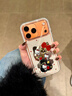 素洛適用新款蘋(píng)果17promax手機殼Air卡通高級感凱蒂貓iPhone16pro可愛(ài)超好看15全包鏡面14少女心防摔 波點(diǎn)鏤空kt貓-白框 iPhone 17 Pro Max 曬單實(shí)拍圖
