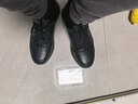 沙馳（SATCHI）男鞋秋冬新款時(shí)尚系帶運動(dòng)休閑皮鞋牛羊皮拼接厚底增高男鞋加絨 主圖款-162462008Z 42 歐碼偏大一碼 曬單實(shí)拍圖