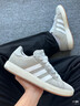 adidas「面包鞋」GRAND COURT BASE 00s休閑低幫板鞋男女阿迪達斯 淺灰/白色/樹(shù)脂黃   38 曬單實(shí)拍圖