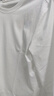 京東京造【液氨抗皺】t恤男男士t恤純棉白小T衣服長(cháng)袖 白色 L 曬單實(shí)拍圖