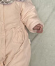 巴拉巴拉童裝嬰兒連體衣寶寶哈衣爬行服2025新款包屁衣加厚甜美衣服睡衣萌 粉底葉子00366 73cm 曬單實(shí)拍圖