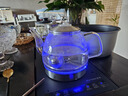 凱軒（KAXYWZ） 自動(dòng)上水電熱玻璃燒水壺茶吧機茶臺水壺底部上水泡茶專(zhuān)用電煮茶壺單壺消毒鍋配件 1.2L 鋼底底部上水壺（帶藍光） 曬單實(shí)拍圖