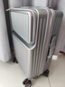 地平線(xiàn)8號（LEVEL8）同款行李箱2026新款前開(kāi)旅行箱登機箱拉桿箱 深灰銀-剎車(chē)減震輪+杯架+USB充電+掛鉤 24寸【標準通用大小】 曬單實(shí)拍圖