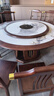 久偉家具烏金木餐桌椅組合新中式實(shí)木包邊巖板大圓桌簡(jiǎn)約家用帶電磁爐飯桌 1.6米一桌10椅（送轉盤(pán)） 曬單實(shí)拍圖