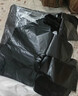蘭詩(shī)（LAUTEE） 大號黑色背心垃圾袋 環(huán)衛物業(yè)手提垃圾袋塑料袋YM075 加厚款60*90cm50只/包 曬單實(shí)拍圖