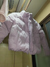 安奈兒童裝女童短款羽絨服2025冬新款戶(hù)外甜美 迷迭紫 140 曬單實(shí)拍圖