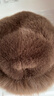 槿城毛絨蒙古帽子女秋冬防寒白色保暖東北盆帽護耳帽仿狐貍毛漁夫帽 咖啡色M2921W 均碼【54-59cm】 曬單實(shí)拍圖
