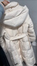 波司登（BOSIDENG）25新款鵝絨羽絨服商場(chǎng)熱賣(mài)同款女中厚過(guò)膝長(cháng)款修身連帽外套 【店長(cháng)推薦】凝脂白8513 S 160/84A 體重約100-110斤 曬單實(shí)拍圖
