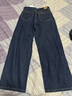 714street經(jīng)典美式純棉原色牛仔褲男2025秋季新款微寬松直筒長(cháng)褲 靛藍色 S 曬單實(shí)拍圖