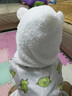 鉑吶苓騎行帽子女冬三件套耳套保暖日系可愛(ài)毛絨帽保暖加厚護耳一體帽 熊熊口罩【米白】 均碼 曬單實(shí)拍圖