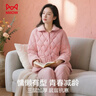 貓人【三層加厚夾棉】女士睡衣女冬季保暖夾層睡衣家居服套裝新品 曬單實(shí)拍圖