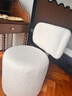 彩腰Tamburound旋轉化妝凳臥室北歐設計師款創(chuàng  )意旋轉靠背梳妝椅子新款 米白色 曬單實(shí)拍圖