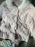 戴維貝拉兒童毛絨家居服套裝女童夾棉加厚睡衣女寶寶冬裝 曬單實(shí)拍圖