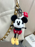 迪士尼（Disney）正版授權米奇米妮唐老鴨高飛毛絨玩偶娃掛件背包鑰匙扣掛繩禮物 12cm迪士尼米奇小機靈掛件 正版授權+防偽標 曬單實(shí)拍圖