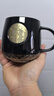 星巴克（Starbucks）杯子經(jīng)典女神水杯咖啡杯陶瓷銅牌馬克杯情侶對杯禮物 黑色藤編禮 黑色單杯原盒 送手提袋 曬單實(shí)拍圖