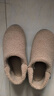 熱風(fēng)（Hotwind）【商場(chǎng)同款】軟底毛毛鞋冬季新款輕便休閑家居鞋加絨女棉鞋 02棕色 39-40 L 曬單實(shí)拍圖