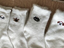 南木熊襪子女冬季毛絨中筒襪加厚加絨保暖睡眠襪居家月子襪地板襪長(cháng)筒襪 卡通毛絨襪2雙【混發(fā)】 曬單實(shí)拍圖