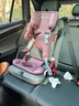 innokids兒童安全座椅9個(gè)月-12歲汽車(chē)用寶寶嬰兒車(chē)可折疊坐椅便攜星羽騎士 丁香紫-isofix接口 曬單實(shí)拍圖