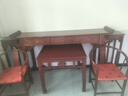 墨森葉中堂六件套實(shí)木新中式供桌香案臺家用客廳農村堂屋家具八仙桌條幾 B款：中堂六件套（2米條案） 曬單實(shí)拍圖