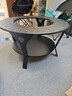 FIREPLUS圍爐煮茶桌套裝木炭燒烤爐家用室內冬天烤火盆戶(hù)外燒烤桌取暖爐 80CM圍爐燒烤桌+6斤炭+鑄鐵壺+網(wǎng)罩 曬單實(shí)拍圖