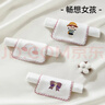 貝肽斯隔汗巾兒童2-6歲吸汗巾一片式刺繡排汗導濕幼兒園墊背巾3條裝M碼 曬單實(shí)拍圖