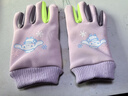 OSKV兒童防水手套戶(hù)外玩雪裝備防寒冬季防風(fēng)騎行滑雪加絨加厚保暖手套 兒童膚感大耳狗-紫色【保暖防滑 玩雪防水】 中大童（7-12歲）建議身高（130-150cm） 曬單實(shí)拍圖