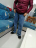 翊尚美加絨牛仔褲女秋冬新款垂感顯瘦闊腿褲小個(gè)子高腰寬松休閑直筒褲子 曬單實(shí)拍圖
