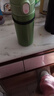 京悠雨德國重力球帶吸管的保溫杯成人臥床老人防嗆水杯躺著(zhù)喝水護理杯子 【德國抗菌316】400ml綠色 老年人躺著(zhù)喝一代 曬單實(shí)拍圖