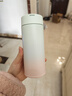 膳魔師（THERMOS）316L不銹鋼內膽保溫杯禮盒含杯套送禮佳選350ml 綠粉漸變 曬單實(shí)拍圖