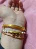 福吉歐金包銀手鐲999足金包足銀光面推拉鐲子黃金實(shí)心手鐲經(jīng)典百搭送禮 【細款】光面推拉手鐲總重約20克 包金1.5克 曬單實(shí)拍圖