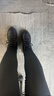 米度麗孕婦打底褲秋冬高彈托腹小腳褲小個(gè)子外穿顯瘦針織長(cháng)褲 黑色 L 曬單實(shí)拍圖