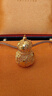 老鋪黃金古法手工足金花絲葫蘆（2號）吊墜（配繩） 小號金重約20.2g 曬單實(shí)拍圖