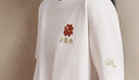 FILA 斐樂(lè )馬上起飛情侶針織短袖T恤2026春季時(shí)尚休閑純棉海棠花上衣 曬單實(shí)拍圖