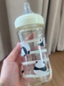 新生兒寶寶咕嚕熊貓初乳玻璃奶瓶喝奶水杯帶刻度耐高溫玻璃杯 熊貓初乳奶瓶160mL（S號奶嘴） 曬單實(shí)拍圖