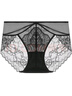 曼妮芬性感內褲女棉檔襠部舒適低腰三角內褲底褲女士透氣網(wǎng)紗拼接蕾絲 黑色 M (165) 適合101-120斤 曬單實(shí)拍圖