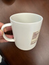 MUJI陶瓷覆層 不銹鋼 雙層馬克杯 水杯杯子 桌面 帶把手 新品 白色 L 490ml 曬單實(shí)拍圖