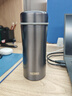 膳魔師（THERMOS）保溫杯不銹鋼大容量茶水分離杯子便攜商務(wù)辦公水杯生日禮物TCCG 316L不銹鋼灰色 400ml 升級密封圈 曬單實(shí)拍圖