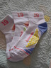 川崎（KAWASAKI）羽毛球襪襪子毛巾底運動(dòng)短襪6208 粉藍 (三雙裝) 均碼 曬單實(shí)拍圖