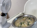京川旭寶寶吹飯小風(fēng)扇吹輔食神器USB充電小型桌面迷你手持小風(fēng)扇家用散熱嬰兒車(chē)靜音兒童學(xué)生戶(hù)外便攜 可低頭對碗吹【雪山白】 5檔風(fēng)感/衛生降溫/穩立不倒/超長(cháng)續航 曬單實(shí)拍圖