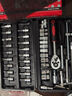 108件套汽修工具套裝棘輪扳手組合94件套應急工具汽車(chē)維修工具箱 46件套【鍍鋅】黑盒 曬單實(shí)拍圖