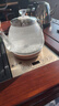 益茶福全自動(dòng)上水電熱水壺底部上水嵌入式茶臺功夫茶燒水壺飲水燒水一體機抽水玻璃煮茶壺保溫泡茶壺 SQ-008金色玻璃套裝 1L 曬單實(shí)拍圖