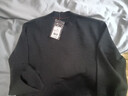 布先生半高領(lǐng)可機洗羊毛衫純色長(cháng)袖男百搭打底衫 鋼琴黑 XL(180) 曬單實(shí)拍圖