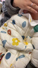 紅唇珊嬰幼兒連體羽絨棉服加厚加絨新生兒爬爬服連帽卡通保暖哈衣爬行服 米白色 80碼 建議4-9個(gè)月15-19斤 曬單實(shí)拍圖
