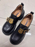 天美意吳昕/高海寧同款女鞋子瘋狂動(dòng)物城聯(lián)名厚底樂(lè )福鞋通勤百搭小皮鞋 松露黑-高海寧同款 39 曬單實(shí)拍圖