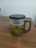 憶壺茶泡茶杯茶水分離杯子玻璃高硼硅綠茶杯月牙過(guò)濾辦公室家用水杯男士 【400ML】玻璃月牙-帶胡桃木蓋 曬單實(shí)拍圖