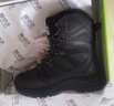 雪中飛雪地靴男女款2025年冬季保暖加絨戶(hù)外抗寒棉鞋子 烏漆嘛黑 41 曬單實(shí)拍圖