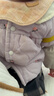 嬰兒衣服秋冬季女寶寶翻領(lǐng)夾棉外套加絨加厚寶寶外出服安陽(yáng)嬰童裝 紫色 90 曬單實(shí)拍圖