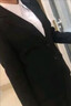 啄木鳥(niǎo)（TUCANO）西服套裝女商務(wù)通勤面試職業(yè)正裝修身西服西褲兩件套 黑色 L 曬單實(shí)拍圖