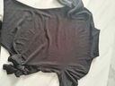 三彩2026春季新款半高領(lǐng)T恤正肩不對稱(chēng)上衣修身女 深邃灰 L 165/88A 曬單實(shí)拍圖